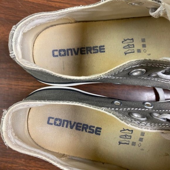 Converse Chuck Taylor All Star OX Women's Low Top Seasonal Gray Sneakers, size 7 - Picture 11 of 12